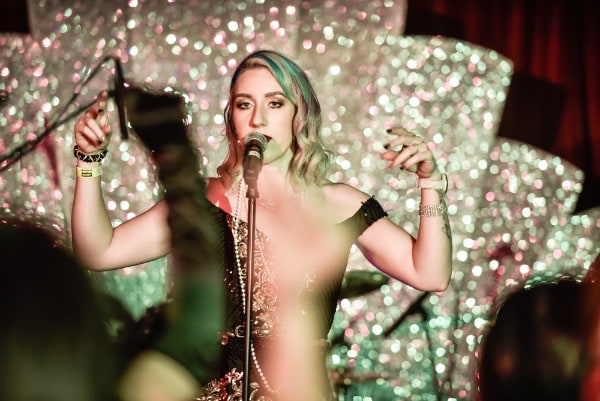 Woman singing